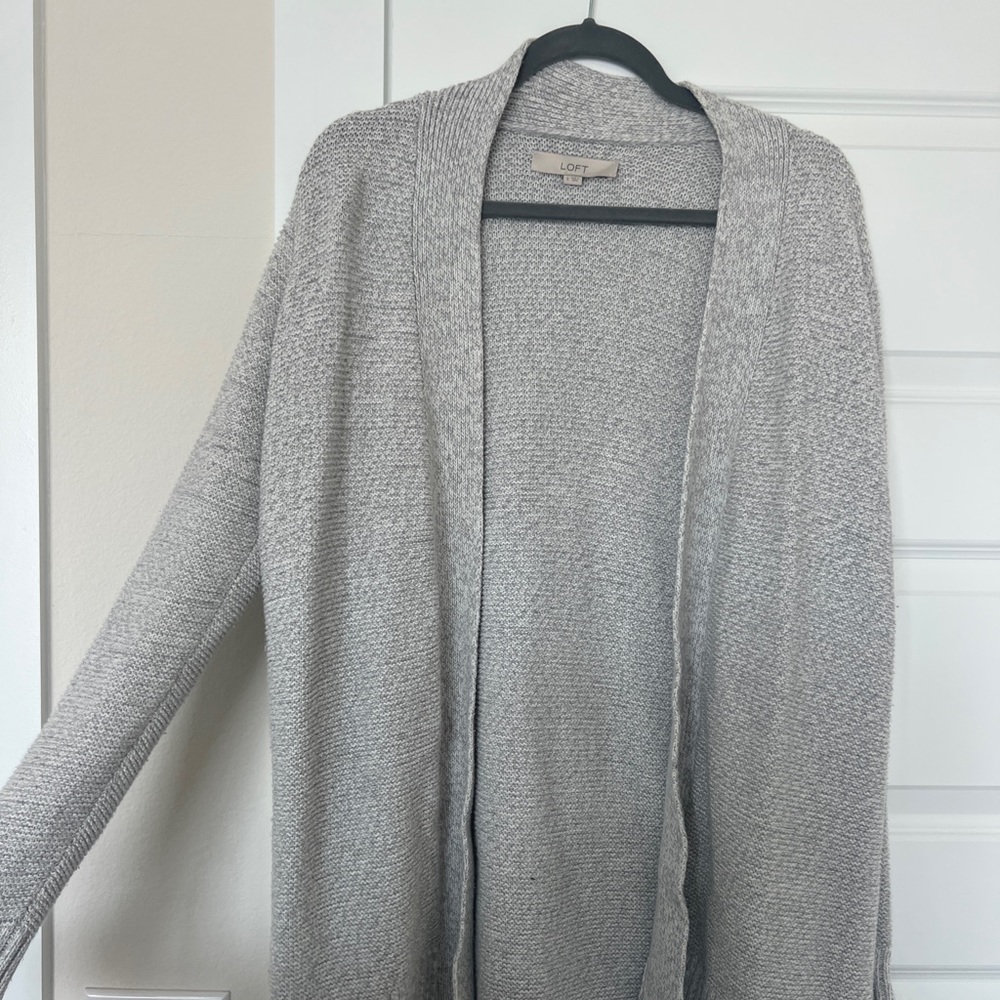Gray loft cardigan